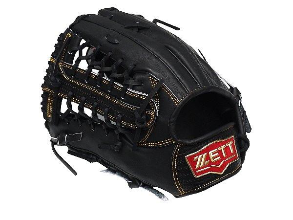 ZETT Pro Model 12.5 inch LHT Outfielder Glove - Black