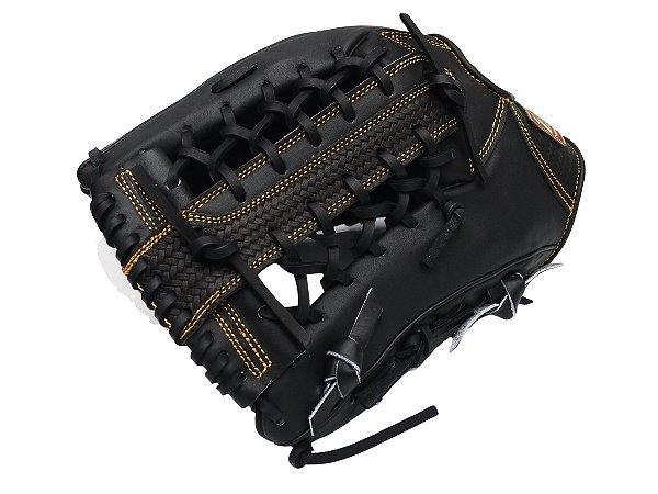 ZETT Pro Model 12.5 inch LHT Outfielder Glove - Black