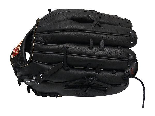 ZETT Pro Model 12.5 inch LHT Outfielder Glove - Black