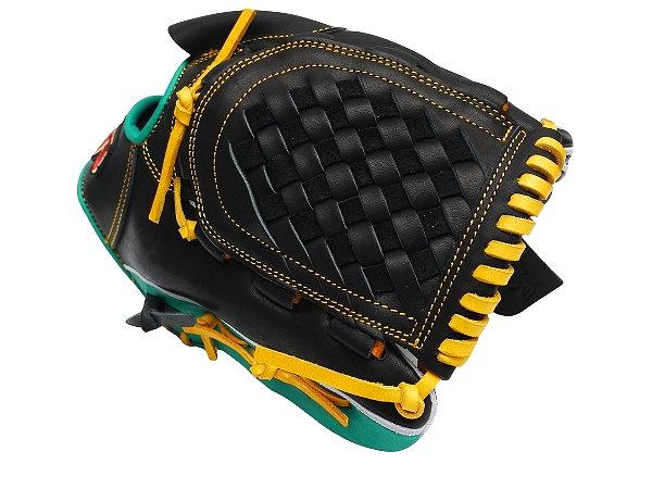 HATAKEYAMA Classic 12 inch Black Green Pitcher Glove