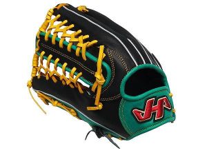 HATAKEYAMA Classic 12.75 inch LHT Black Green Outfielder Glove