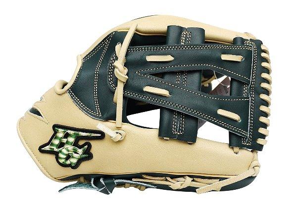 HI-GOLD Special Order 12 inch Infielder Glove - Beige/Dark Green