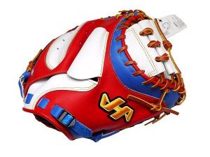 HATAKEYAMA Kin Series Fushimi Torai Model 33 inch Catcher Mitt - White/Royal/Red