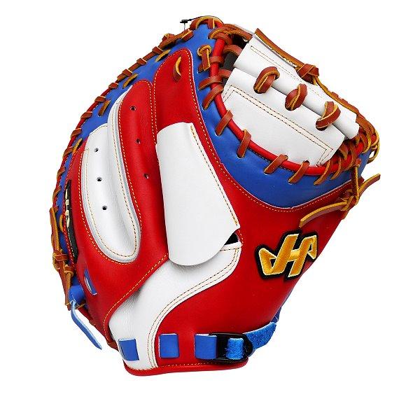 HATAKEYAMA Kin Series Fushimi Torai Model 33 inch Catcher Mitt - White/Royal/Red