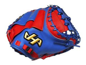 HATAKEYAMA Pro 33.5 inch Catcher Mitt - Royal/Red