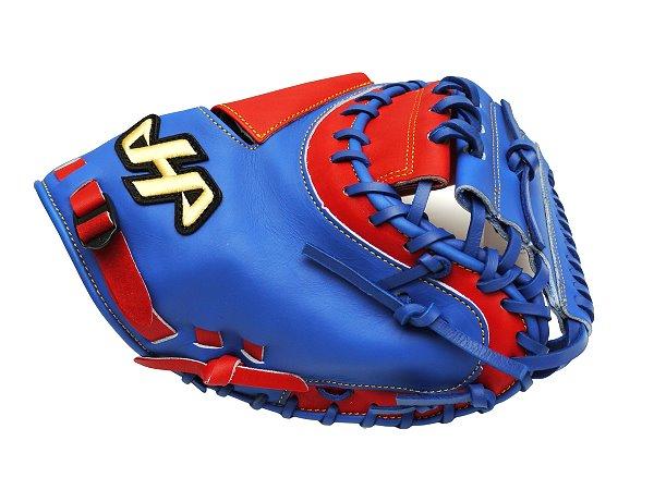 HATAKEYAMA Pro 33.5 inch Catcher Mitt - Royal/Red