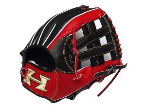 HI-GOLD Japan Steerhide 11.75 inch Infielder Glove - Black/Red
