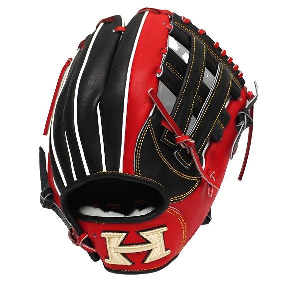 HI-GOLD Japan Steerhide 11.75 inch Infielder Glove - Black/Red