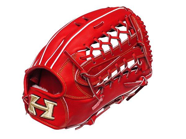 HI-GOLD Japan Steerhide 12.75 inch Outfielder Glove - Red