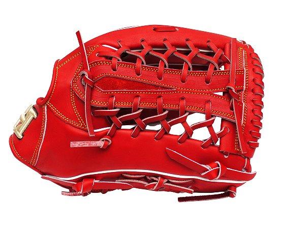 HI-GOLD Japan Steerhide 12.75 inch Outfielder Glove - Red