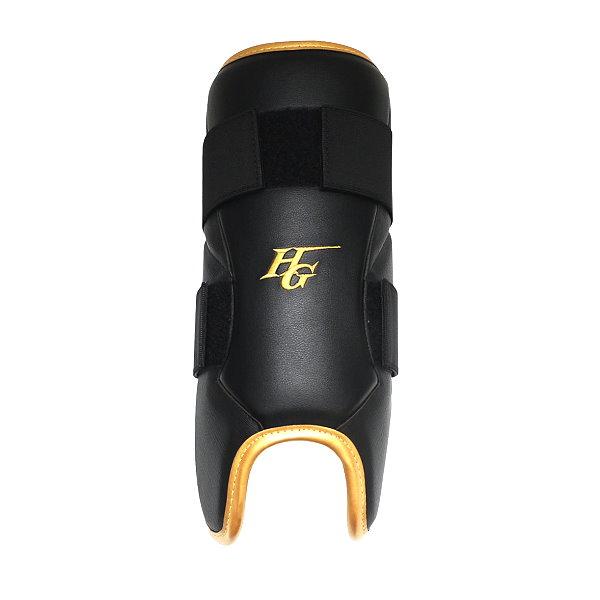HI-GOLD Premium Batter Shin Guard - Black/Gold