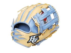 HI-GOLD Special Order 12 inch Infielder Glove - Beige/Skyblue