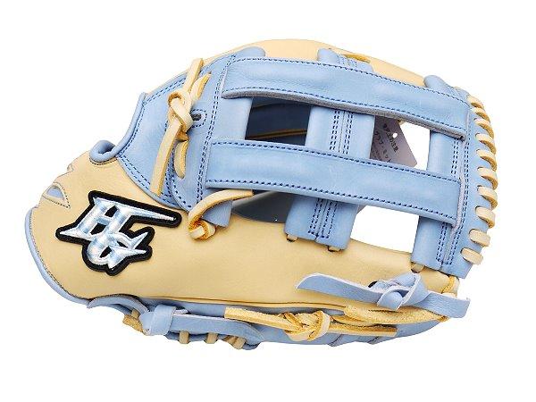 HI-GOLD Special Order 12 inch Infielder Glove - Beige/Skyblue