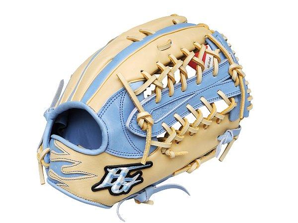 HI-GOLD Special Order 12.75 inch Outfielder Glove - Beige/Skyblue