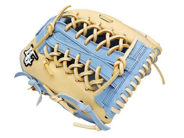 HI-GOLD Special Order 12.75 inch Outfielder Glove - Beige/Skyblue