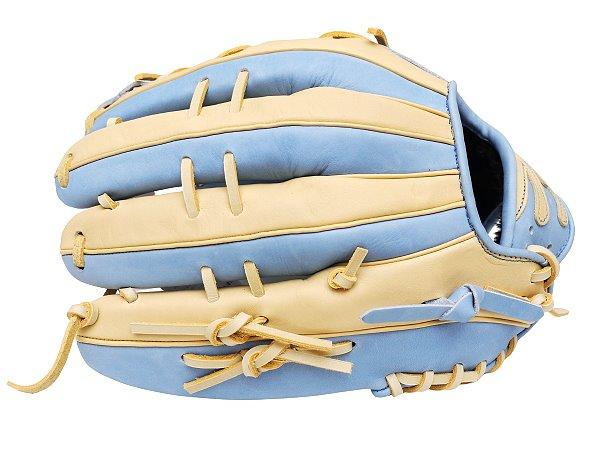 HI-GOLD Special Order 12.75 inch Outfielder Glove - Beige/Skyblue