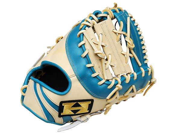 HI-GOLD Pro Order 12.5 inch First Base Mitt - Beige/Lake Green