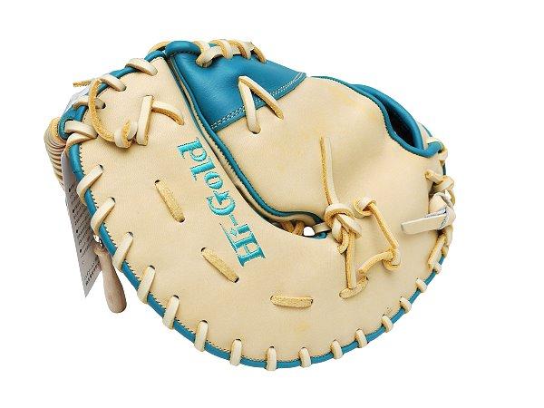 HI-GOLD Pro Order 12.5 inch First Base Mitt - Beige/Lake Green