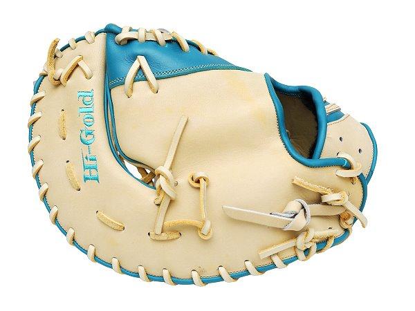 HI-GOLD Pro Order 12.5 inch First Base Mitt - Beige/Lake Green