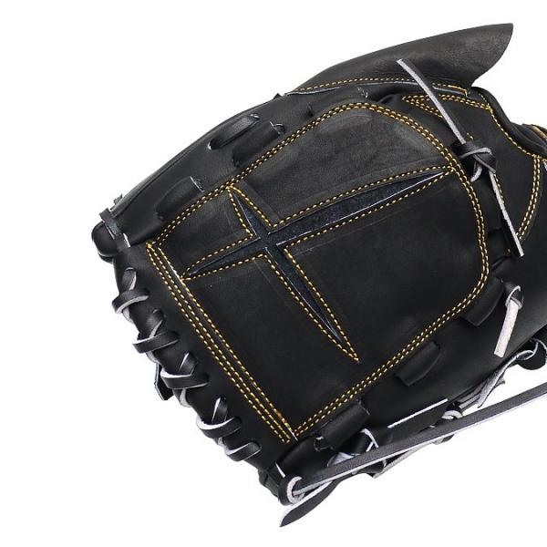 ZETT Pro Japan Steerhide 12 inch LHT Black Pitcher Glove