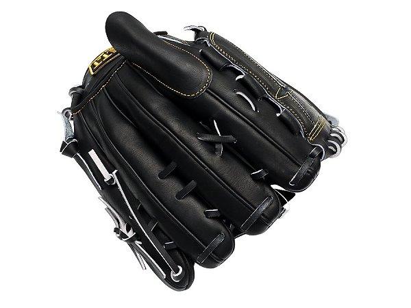 ZETT Pro Japan Steerhide 12 inch LHT Black Pitcher Glove