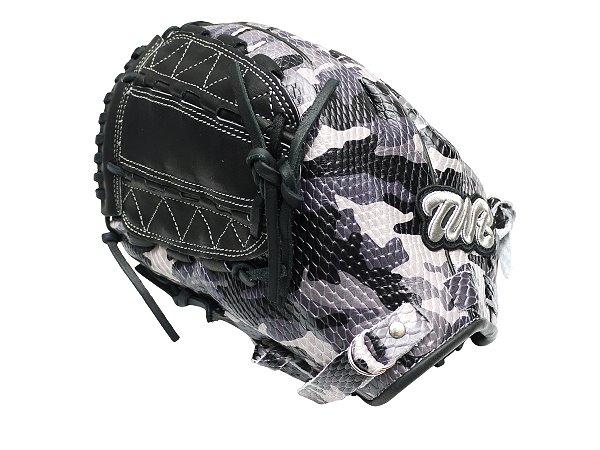 TWB Special Ops Camo US Kip Fastback 12 inch LHT Pitcher Glove - Black/Grey