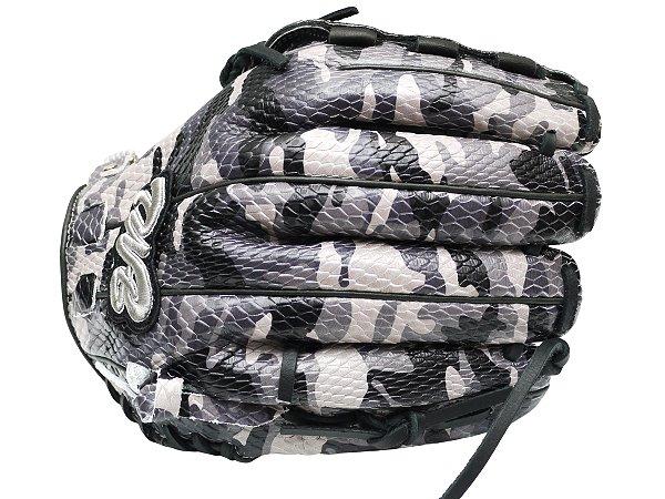 TWB Special Ops Camo US Kip Fastback 12 inch LHT Pitcher Glove - Black/Grey