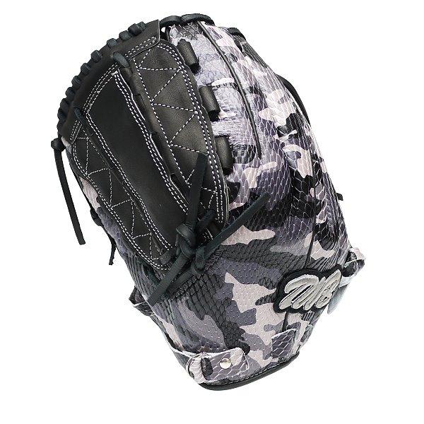 TWB Special Ops Camo US Kip Fastback 12 inch LHT Pitcher Glove - Black/Grey