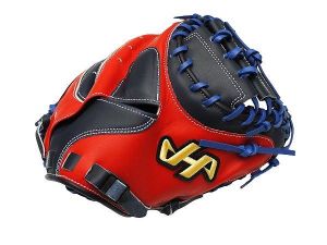 HATAKEYAMA Kin Series Fushimi Torai Model 33 inch Catcher Mitt - Red/Navy