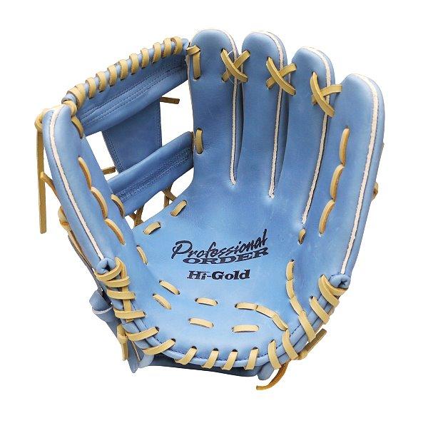 HI-GOLD Special Order 11.5 inch Infielder Glove - Beige/Skyblue