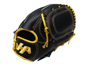 HATAKEYAMA Classic Series 12 inch Pitcher Glove - Black/Yellow