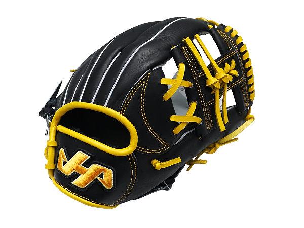 HATAKEYAMA Classic Series 11.5 inch Infielder Glove - Black/Yellow