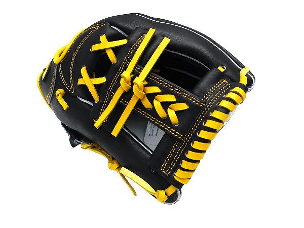 HATAKEYAMA Classic Series 11.5 inch Infielder Glove - Black/Yellow