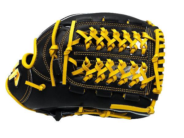 HATAKEYAMA Classic Series 11.75 inch Infielder Glove - Black/Yellow