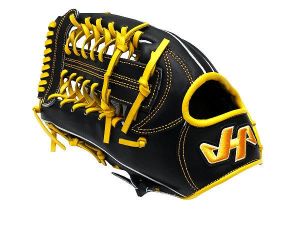 HATAKEYAMA Classic Series 12.75 inch LHT Outfielder Glove - Black/Yellow