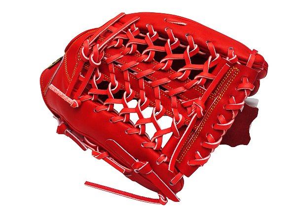 ZETT Pro Japan Steerhide 12.75 inch Red Outfielder Glove