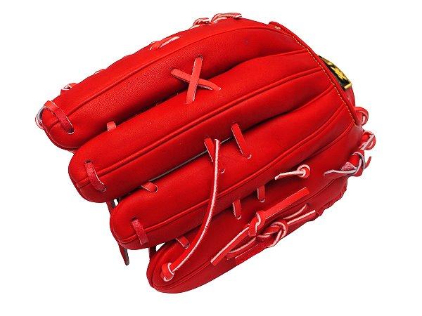 ZETT Pro Japan Steerhide 12.75 inch Red Outfielder Glove