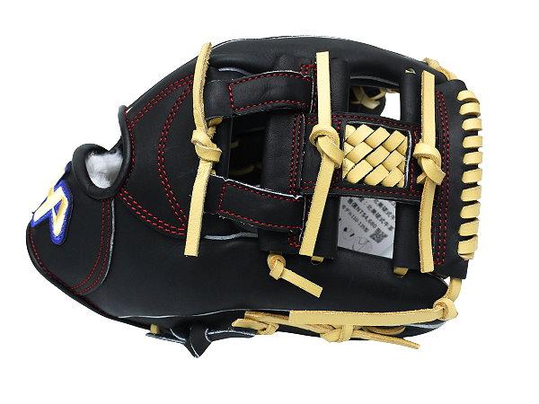 HATAKEYAMA Classic Series 11.5 inch Infielder Glove - Black/Beige #4