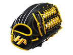 HATAKEYAMA Classic Series 11.75 inch Infielder Glove - Black/Yellow #1
