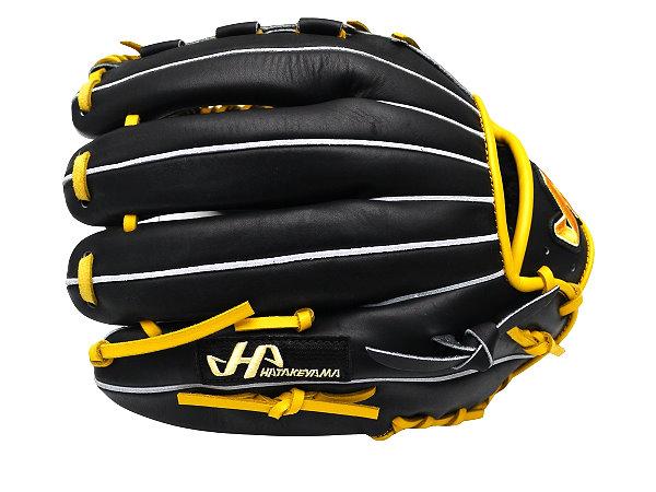 HATAKEYAMA Classic Series 11.75 inch Infielder Glove - Black/Yellow #5