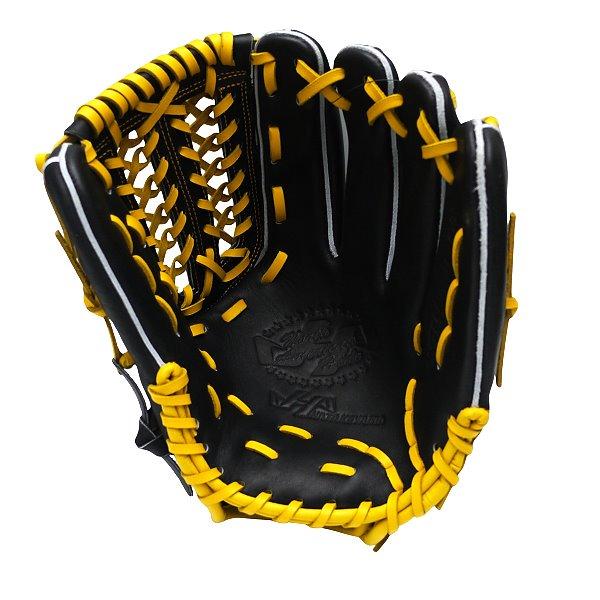HATAKEYAMA Classic Series 11.75 inch Infielder Glove - Black/Yellow #6