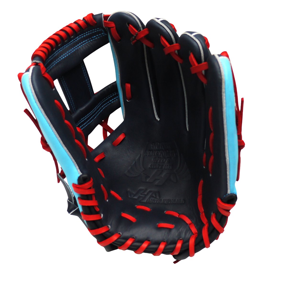 HATAKEYAMA Classic Series 12 inch Infielder Glove - Navy/Skyblue