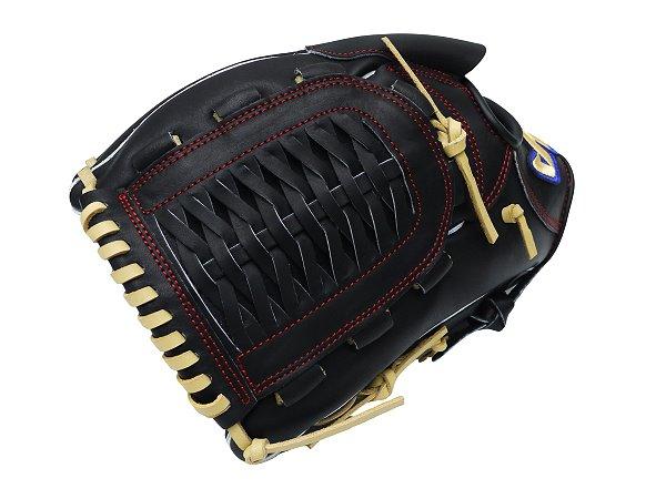 HATAKEYAMA Classic Series 12 inch Left Hand Throw Pitcher Glove - Black/Beige #2
