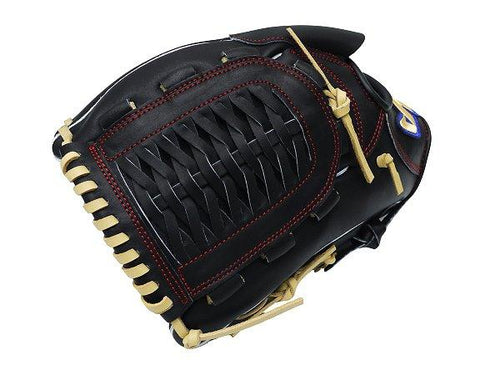HATAKEYAMA Classic Series 12 inch Left Hand Throw Pitcher Glove - Black/Beige #2
