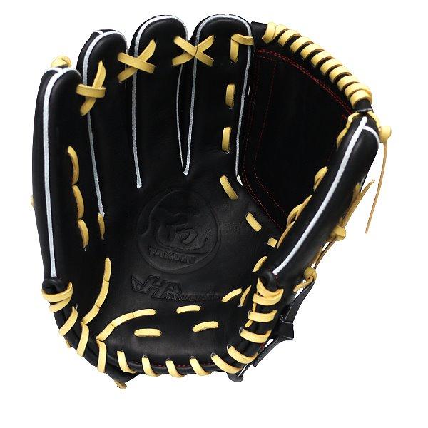HATAKEYAMA Classic Series 12 inch Left Hand Throw Pitcher Glove - Black/Beige #7