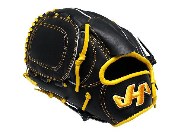 HATAKEYAMA Classic Series 12 inch Left Hand Throw Pitcher Glove - Black/Yellow #1