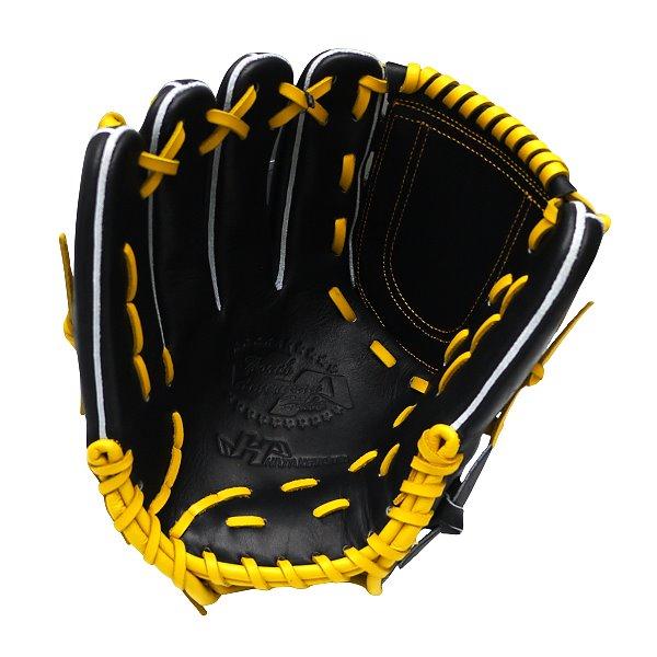 HATAKEYAMA Classic Series 12 inch Left Hand Throw Pitcher Glove - Black/Yellow #7