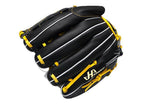HATAKEYAMA Classic Series 12 inch Pitcher Glove - Black/Yellow #3