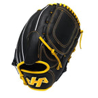 HATAKEYAMA Classic Series 12 inch Pitcher Glove - Black/Yellow #6