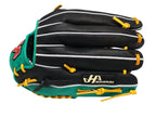 HATAKEYAMA Classic Series 12.75 inch Left Hand Throw Outfielder Glove - Black/Green #5